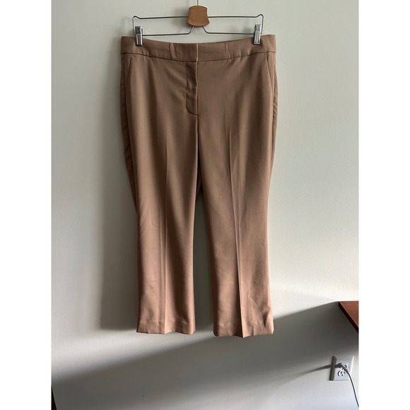 J.Crew Pants - NWT J.Crew Trousers Camel Tan 14 Nova Fides Italian Wool Blend Pockets